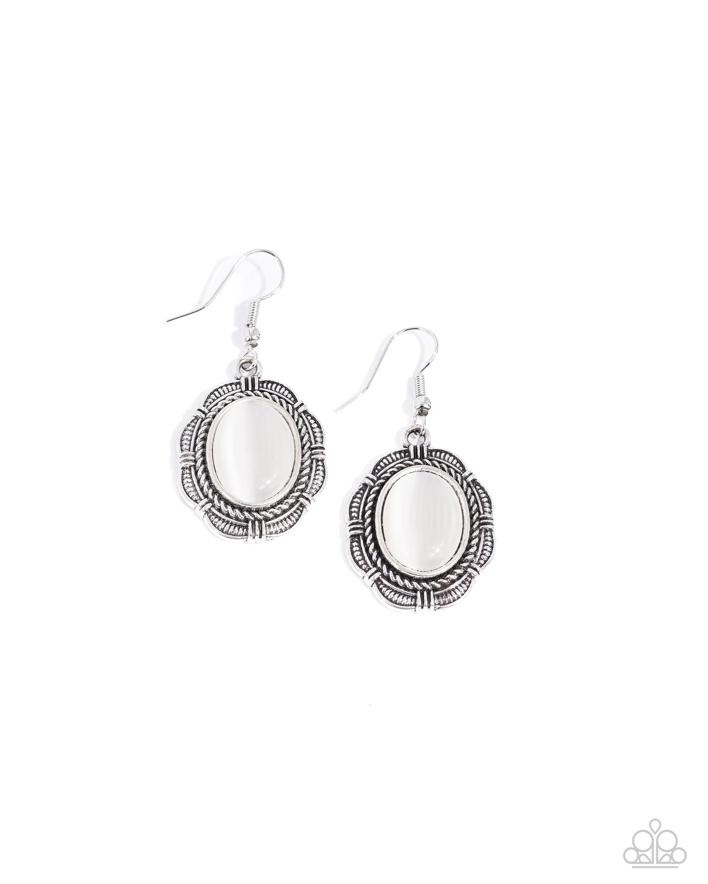 Paparazzi Accessories - Garden Party Perfection - White Earrings