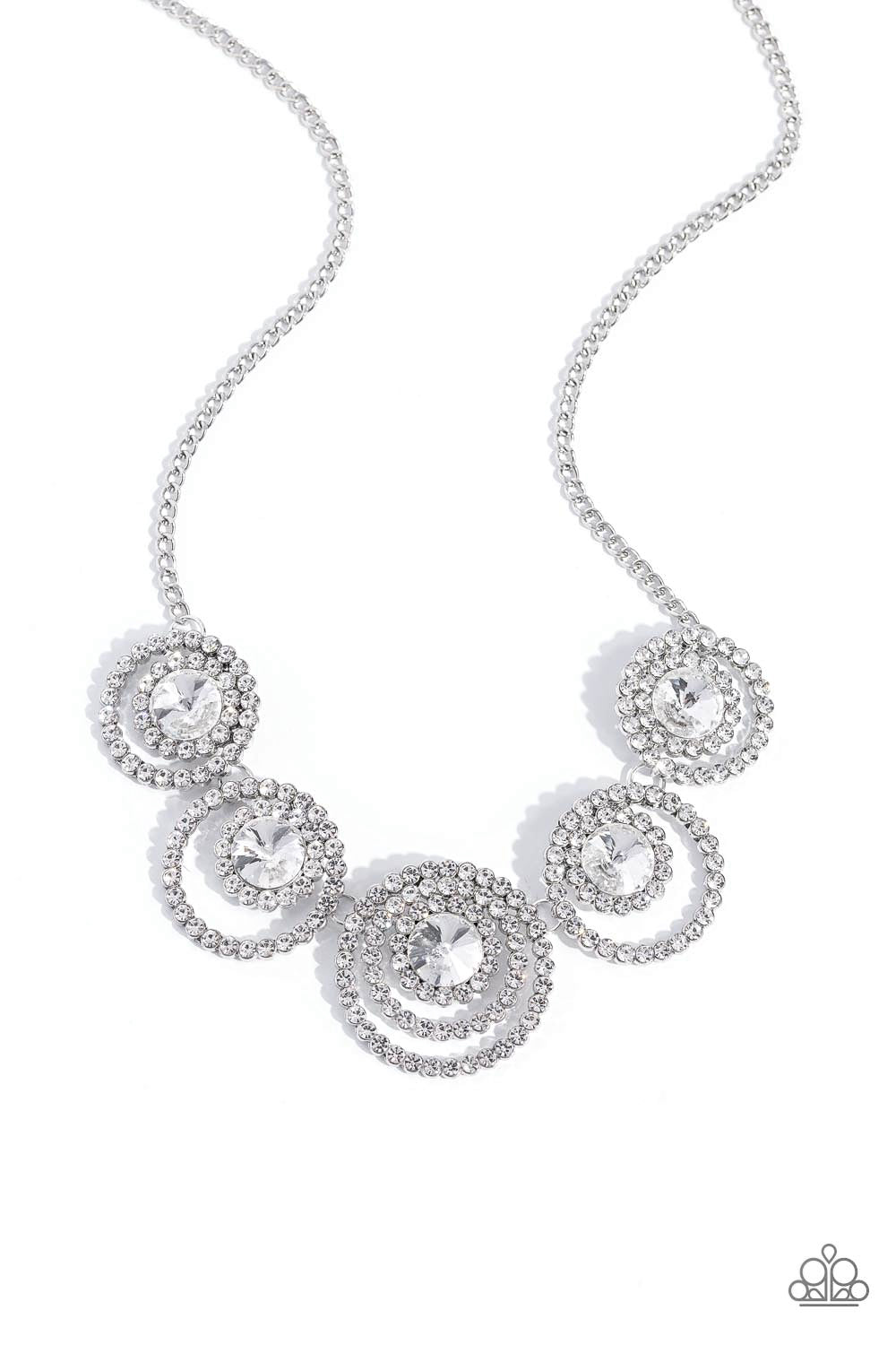 Paparazzi Accessories - Dramatic Darling - White Necklace