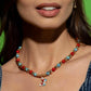 Paparazzi Accessories - Speckled Story - Red Necklace