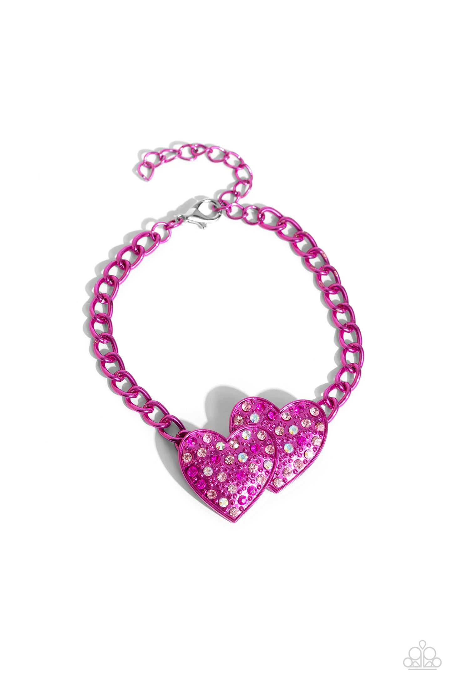 Paparazzi Accessories - Lovestruck Lineup - Pink Bracelet