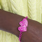 Paparazzi Accessories - Lovestruck Lineup - Pink Bracelet