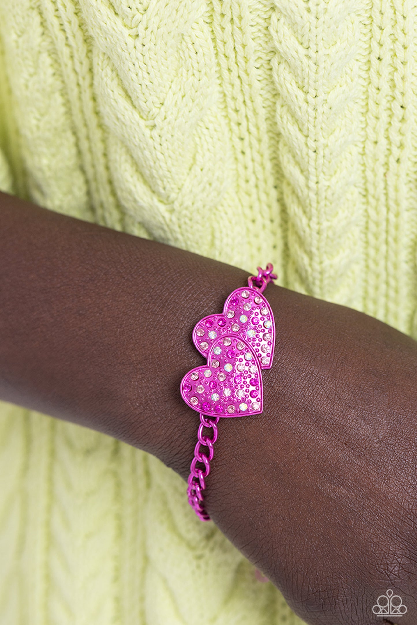 Paparazzi Accessories - Lovestruck Lineup - Pink Bracelet