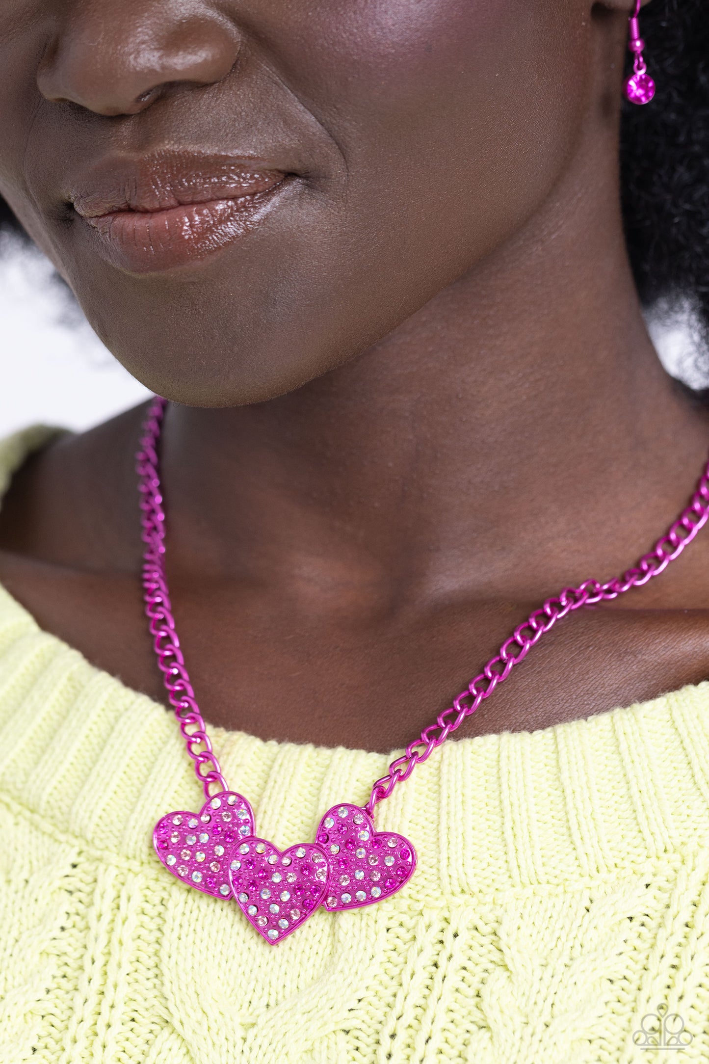 Paparazzi Accessories - Low-Key Lovestruck - Pink Necklace