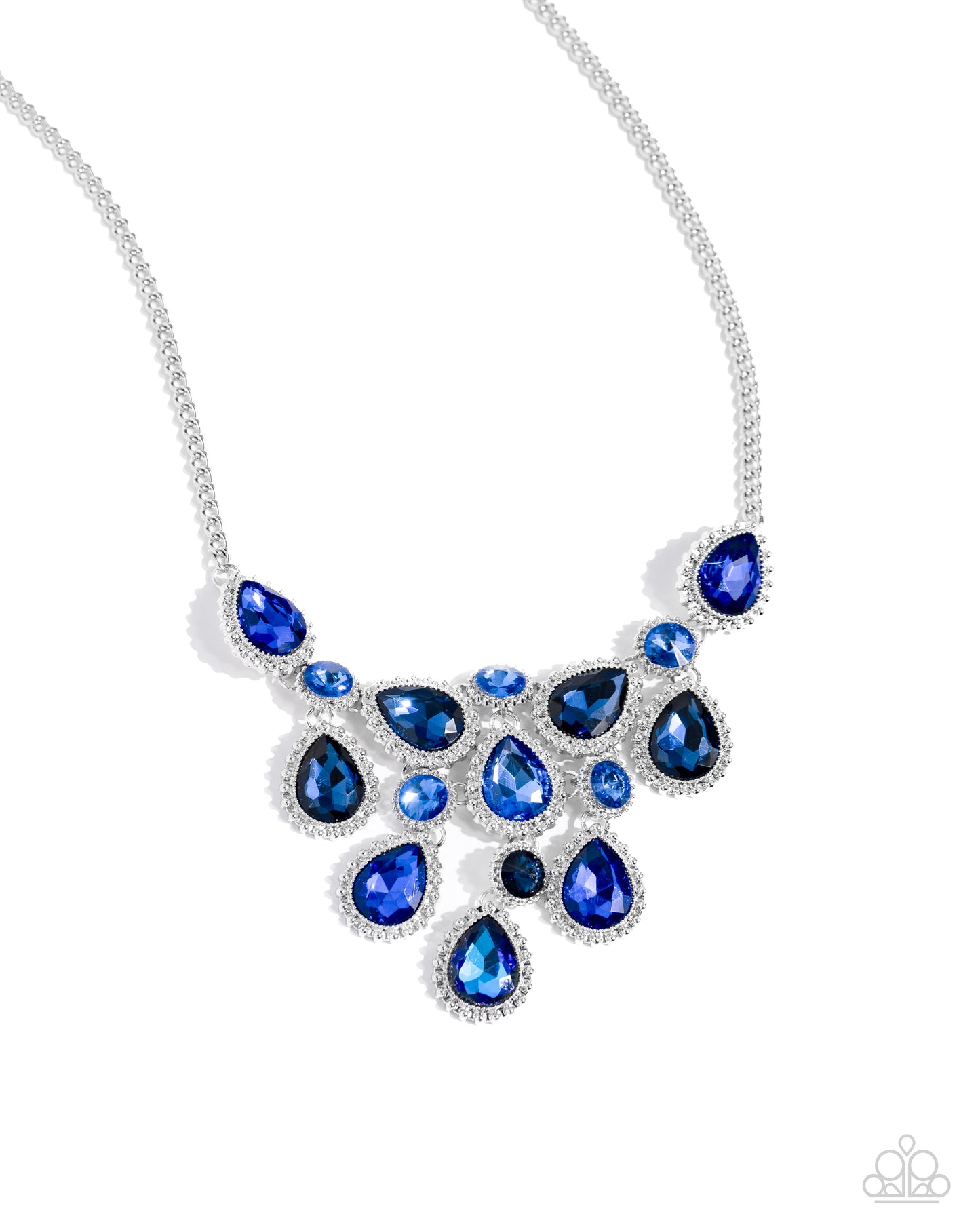 Dripping in Dazzle - Blue Necklace