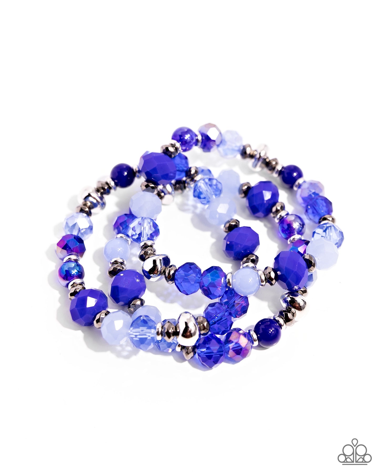 Paparazzi Accessories - Stack of GLASS - Blue Bracelet