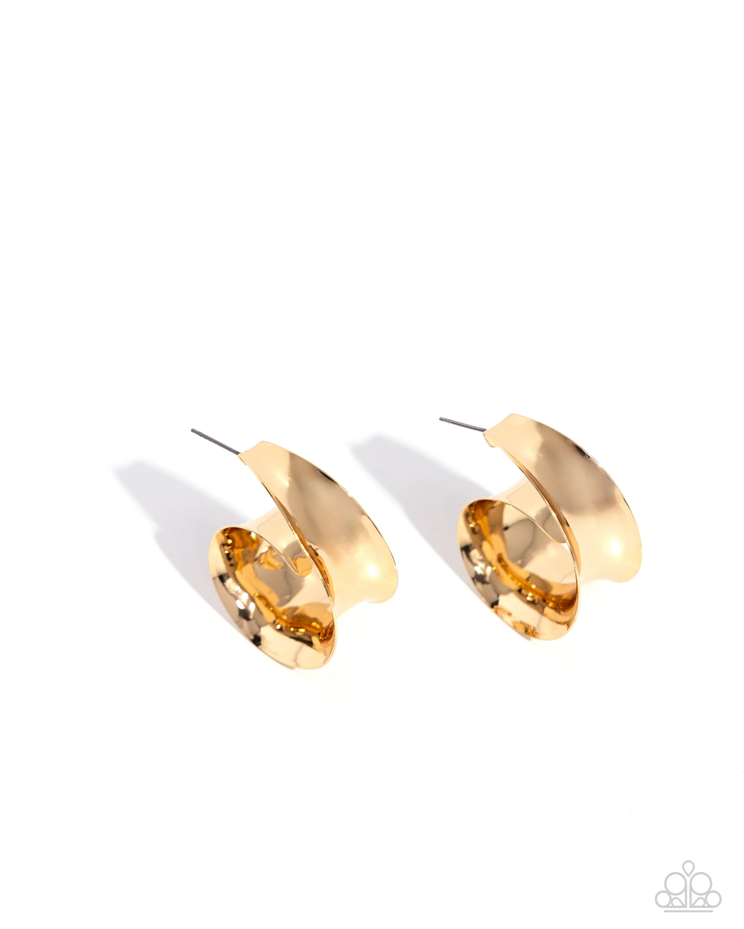 Paparazzi Accessories - Curly Cadence - Gold Earrings