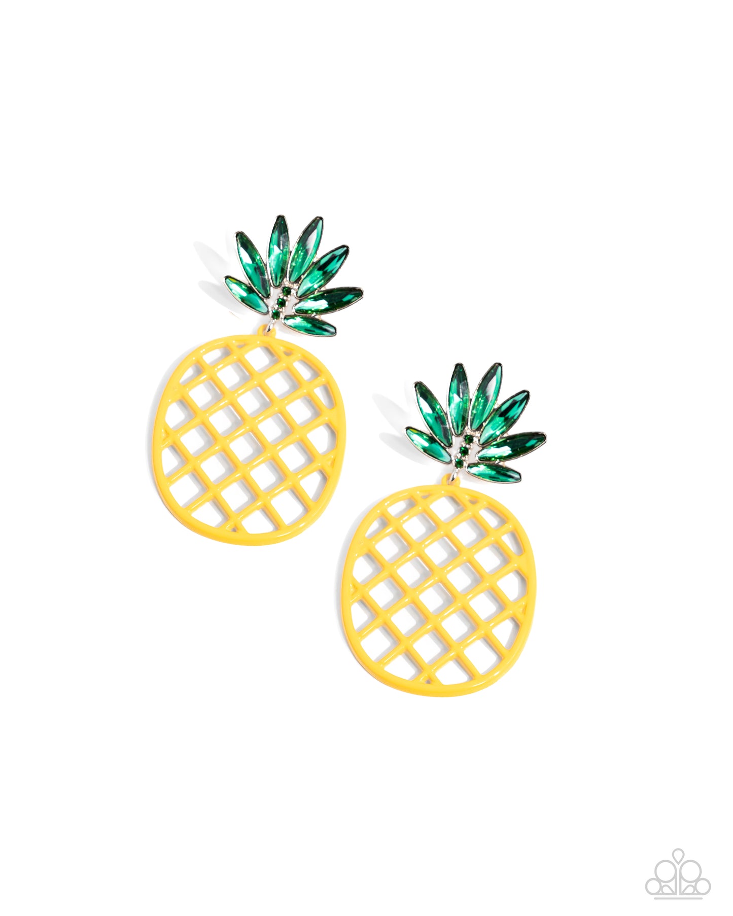 Paparazzi Accessories - Pineapple Passion - Yellow Earrings