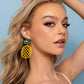 Paparazzi Accessories - Pineapple Passion - Yellow Earrings