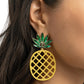 Paparazzi Accessories - Pineapple Passion - Yellow Earrings