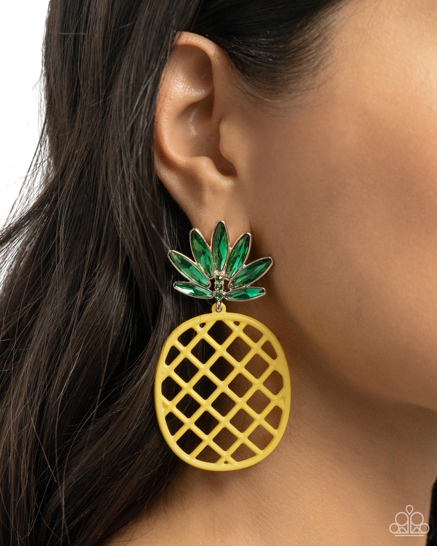 Paparazzi Accessories - Pineapple Passion - Yellow Earrings