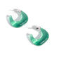 Paparazzi Accessories - Clear Charm - Green Earrings