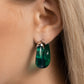 Paparazzi Accessories - Clear Charm - Green Earrings