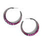 Paparazzi Accessories - Embedded Edge - Pink Earrings