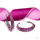 Paparazzi Accessories - Embedded Edge - Pink Earrings