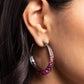 Paparazzi Accessories - Embedded Edge - Pink Earrings