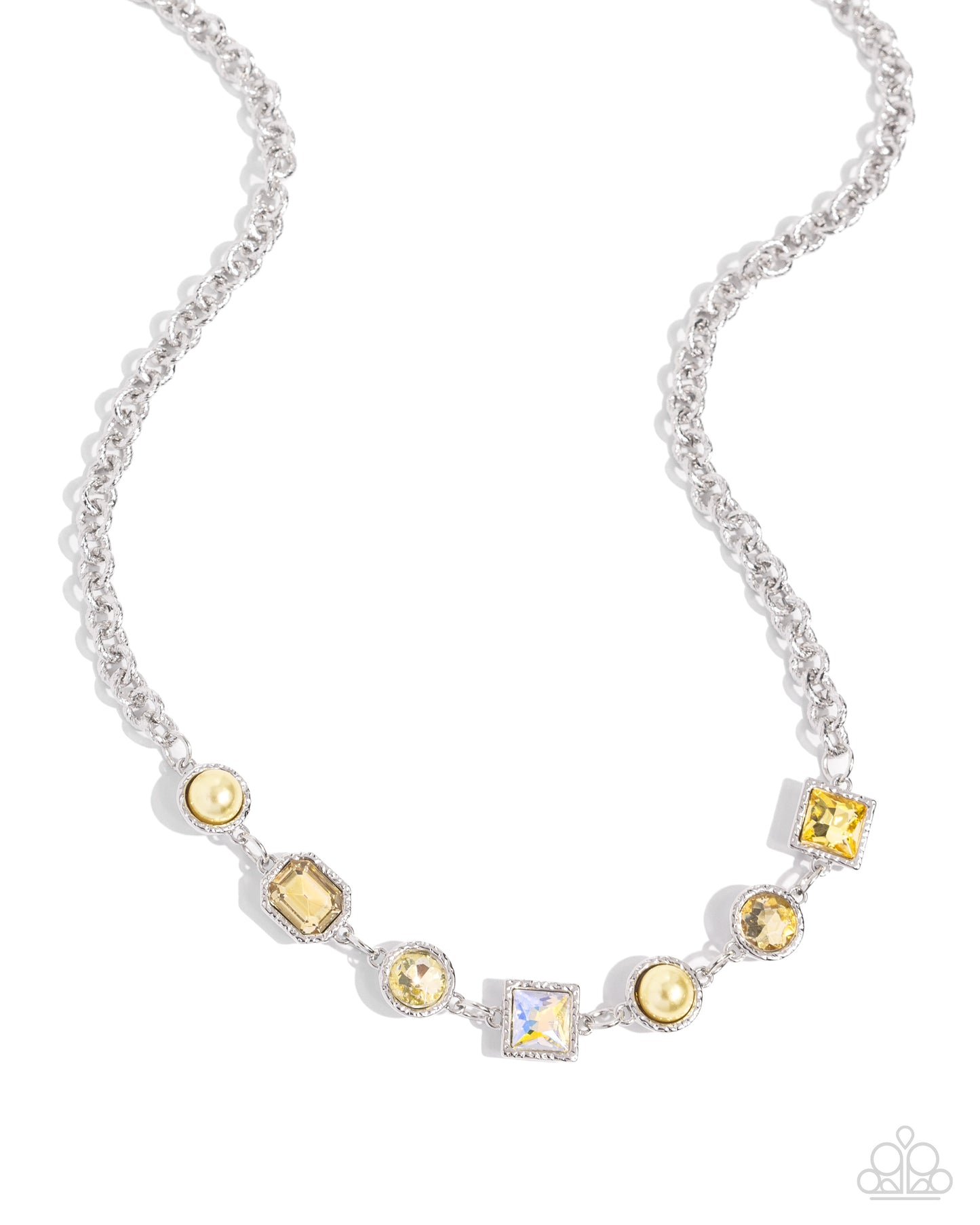 Paparazzi Accessories - Bejeweled Bravado - Yellow Necklace