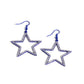 Paparazzi Accessories - Streamlined Stars - Blue Earrings