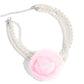 Paparazzi Accessories - Radiant Rosette - Pink Choker Necklace