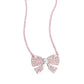 Paparazzi Accessories - Bewitching Bow - Pink Necklace