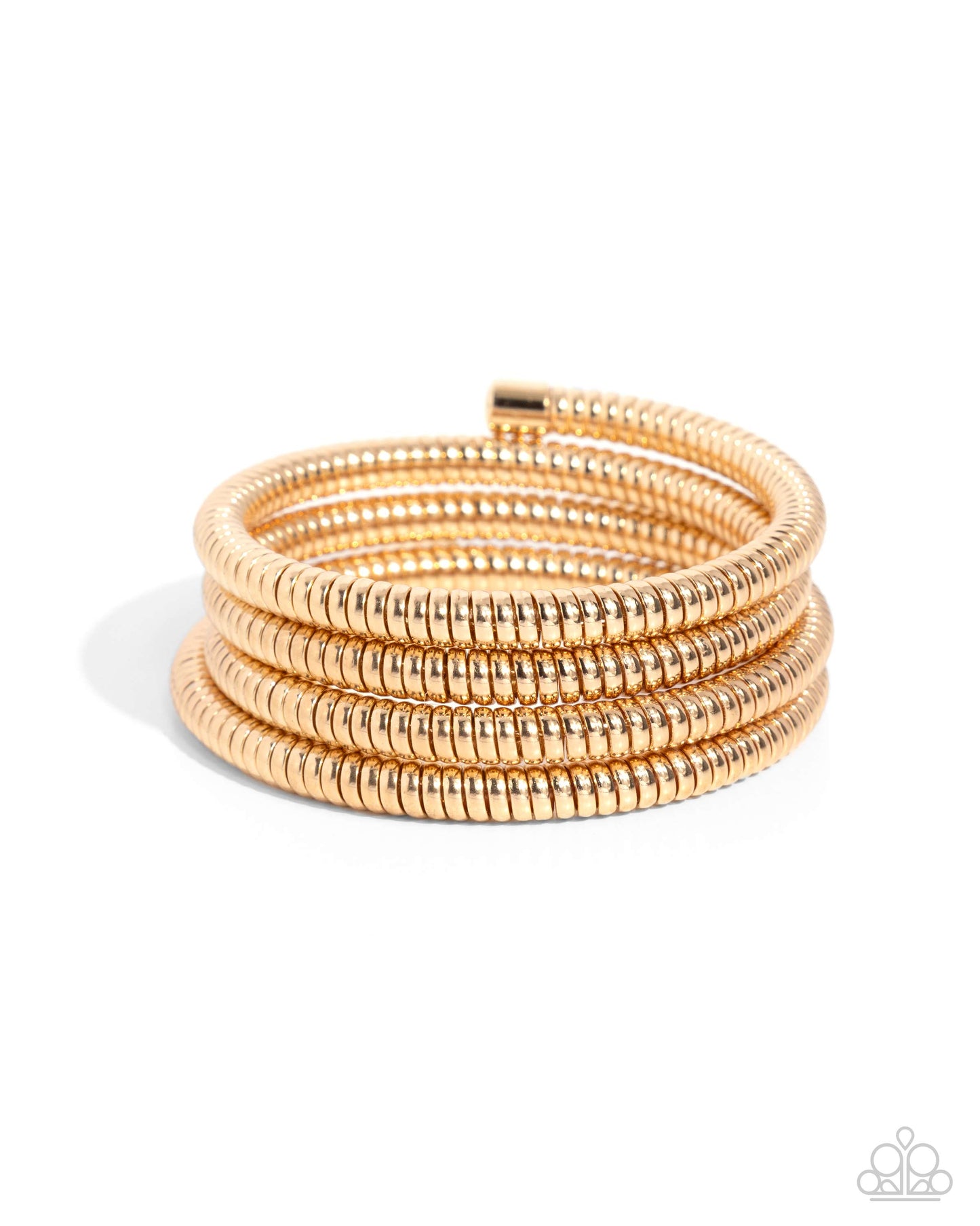 Paparazzi Accessories - Casual Coils - Gold Bracelet