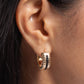 Paparazzi Accessories - Serrated Shimmer - Gold Earrings