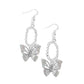 Paparazzi Accessories - Aerial Avenue - Multi Butterfly Earrings