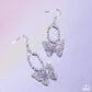 Paparazzi Accessories - Aerial Avenue - Multi Butterfly Earrings