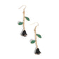 Paparazzi Accessories - Rose Reality - Black Earrings