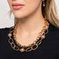 Paparazzi Accessories - Top of My List - Brown Necklace