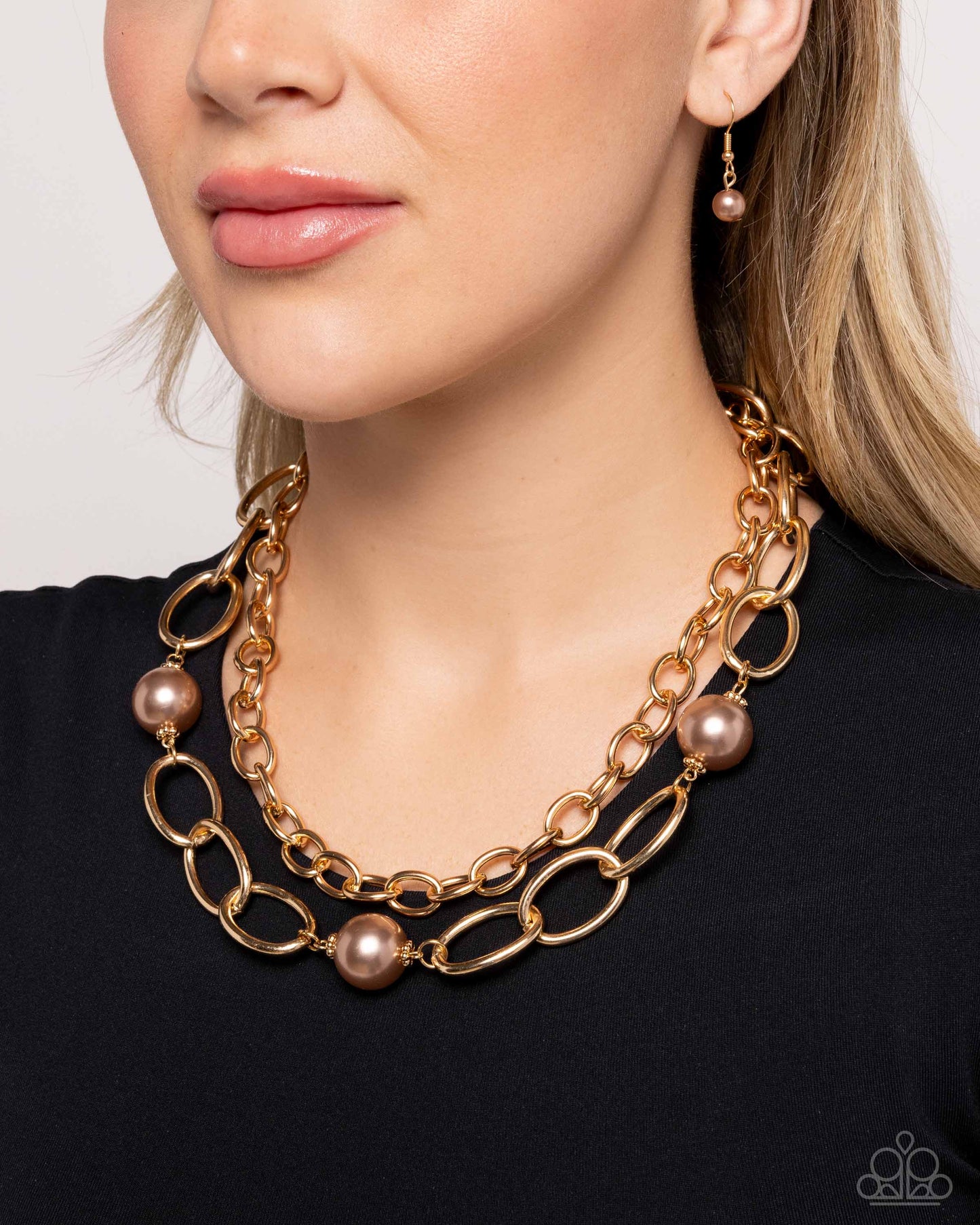 Paparazzi Accessories - Top of My List - Brown Necklace