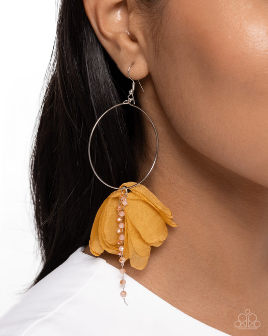 Paparazzi Accessories - Perennial Perspective - Yellow Earrings