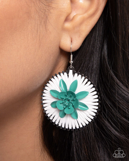 Paparazzi Accessories - Dancing Daydream - Green Earrings