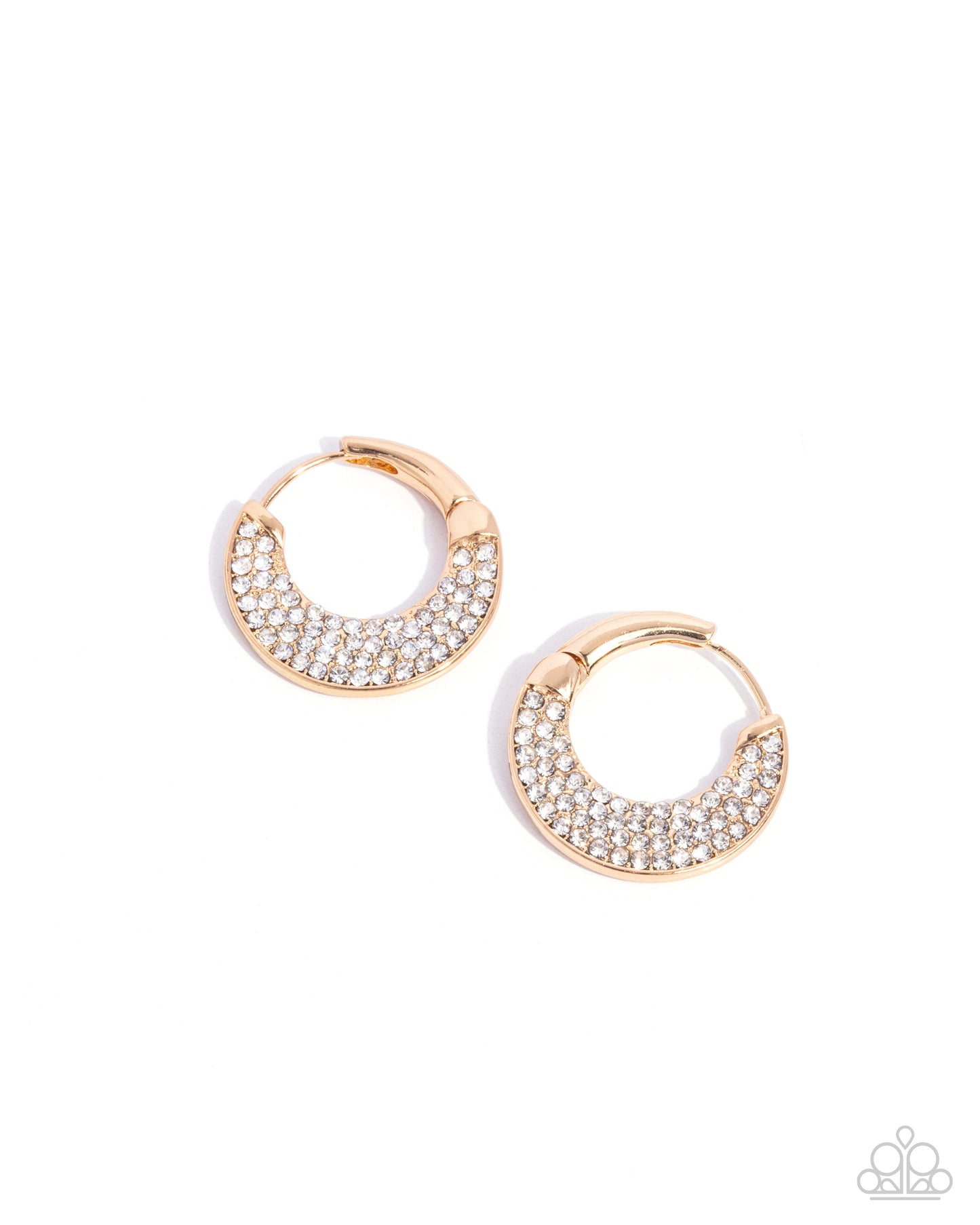 Paparazzi Accessories- -Winking Whimsy - Gold Earrings