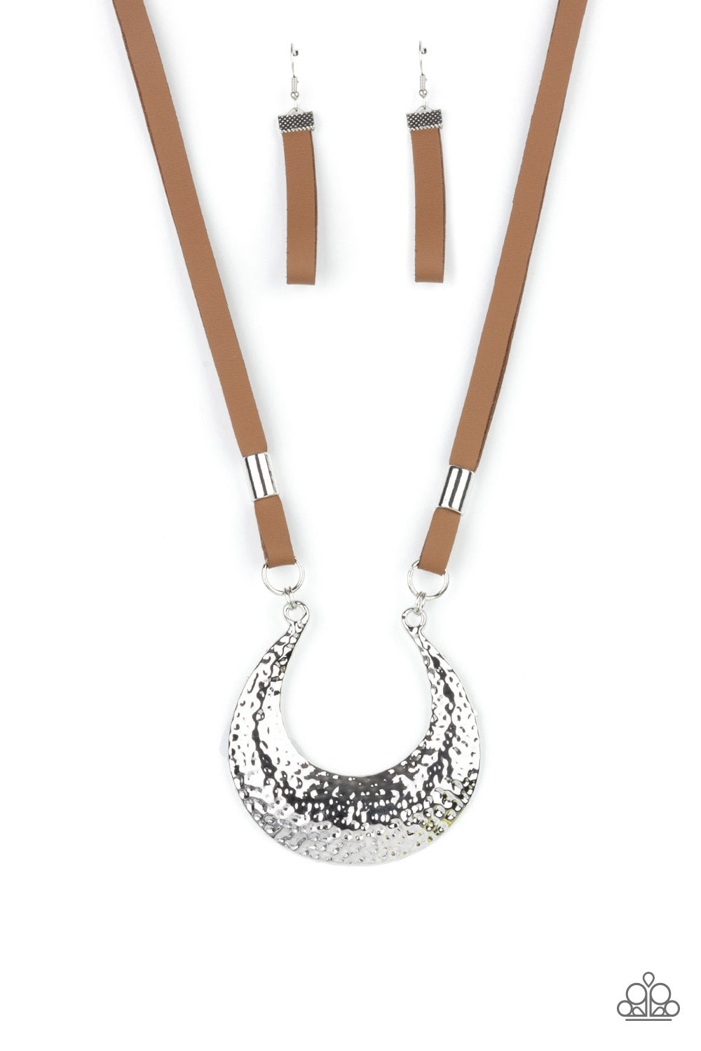 Paparazzi Accessories - Majorly Moonstruck N12 - Brown Necklace