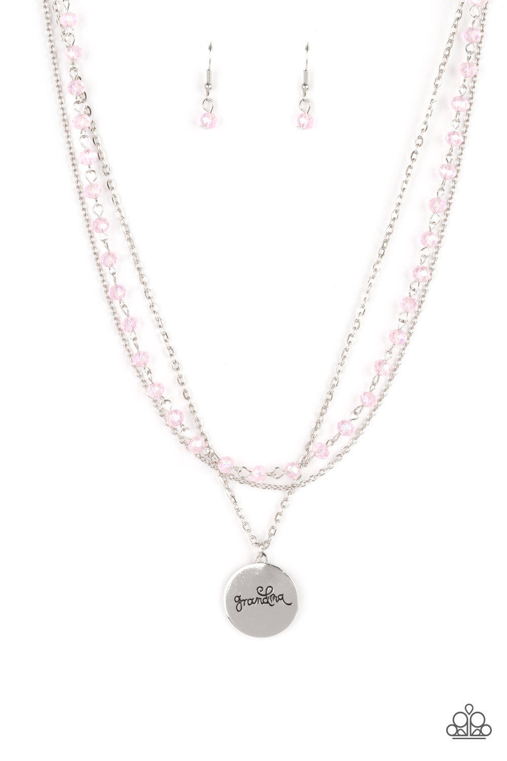 Paparazzi Accessories - Promoted to Grandma N49 - Pink Necklace