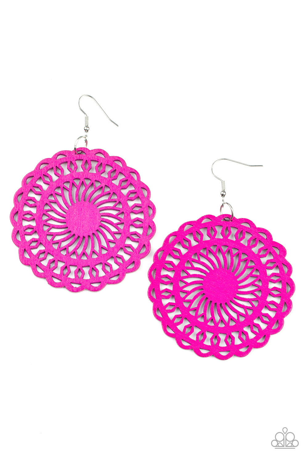 Paparazzi Accessories - Island Sun E37 - Pink Earrings