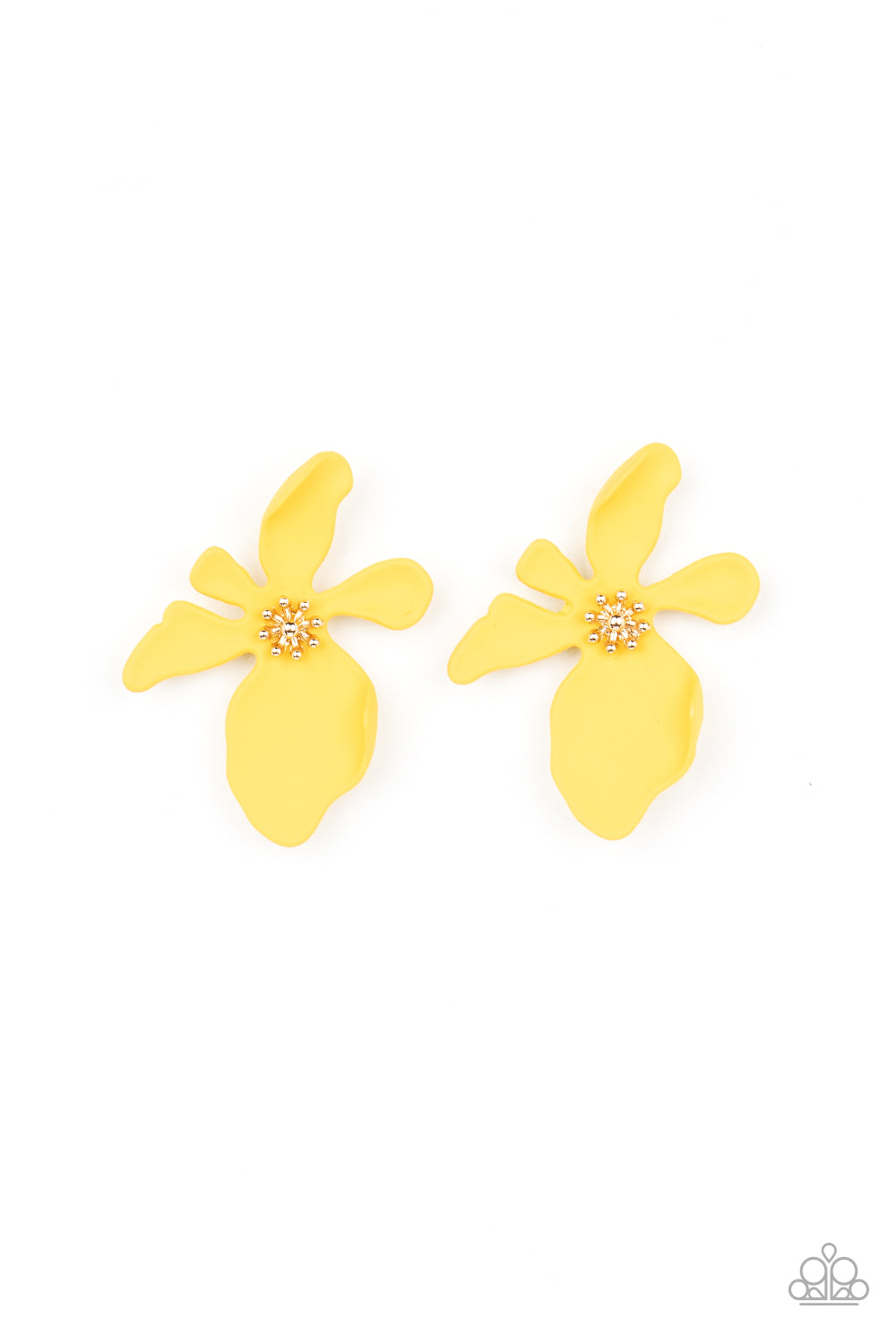 Paparazzi Accessories - Hawaiian Heiress E36 - Yellow Earrings