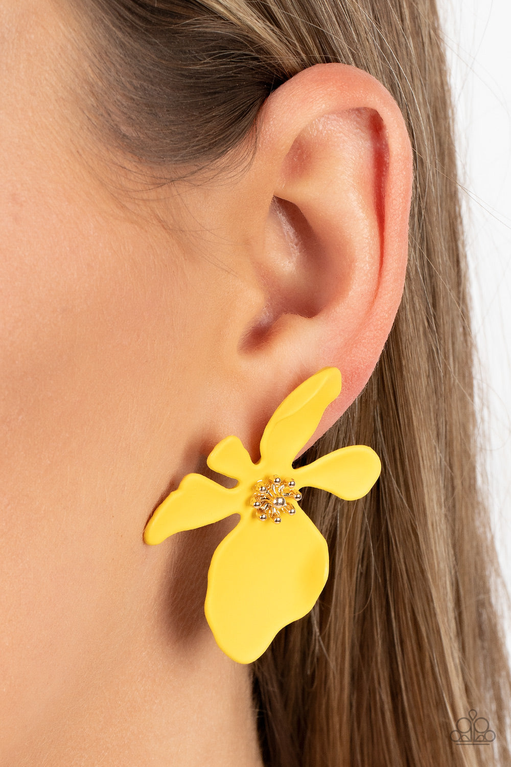 Paparazzi Accessories - Hawaiian Heiress E36 - Yellow Earrings