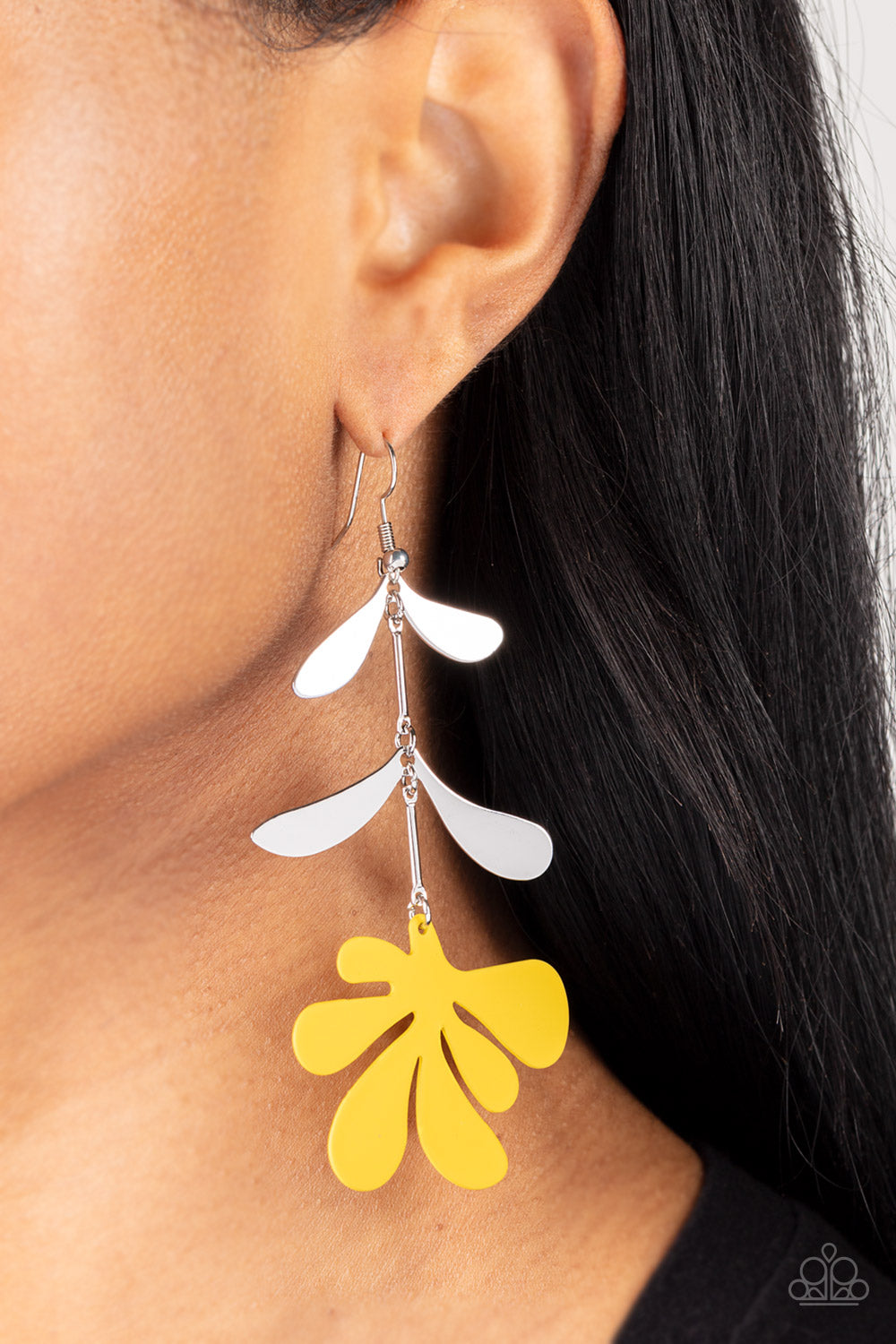 Paparazzi Accessories - Palm Beach Bonanza E38 - Yellow Earrings