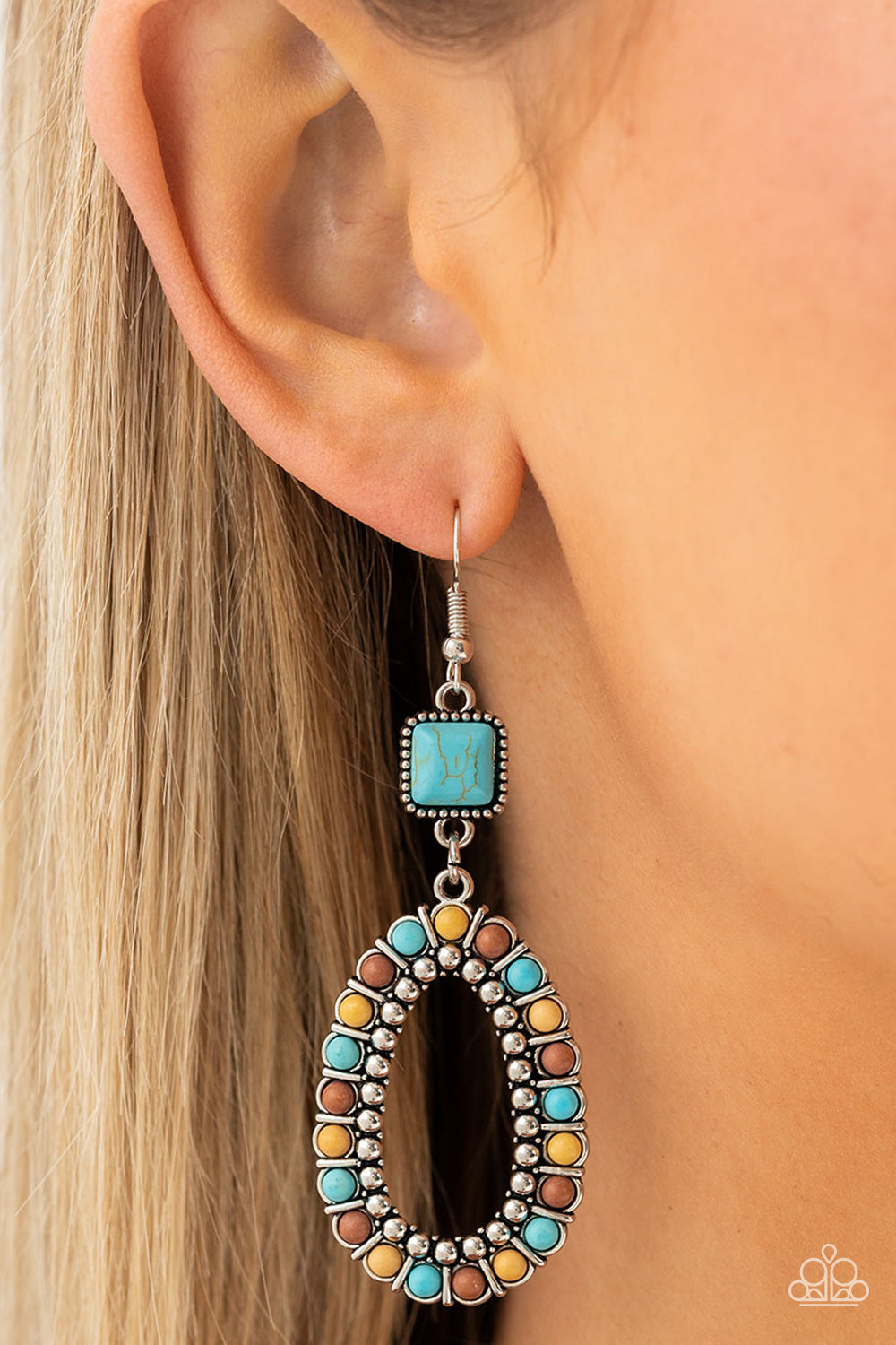 Paparazzi Accessories - Napa Valley Luxe E13 - Multi Earrings