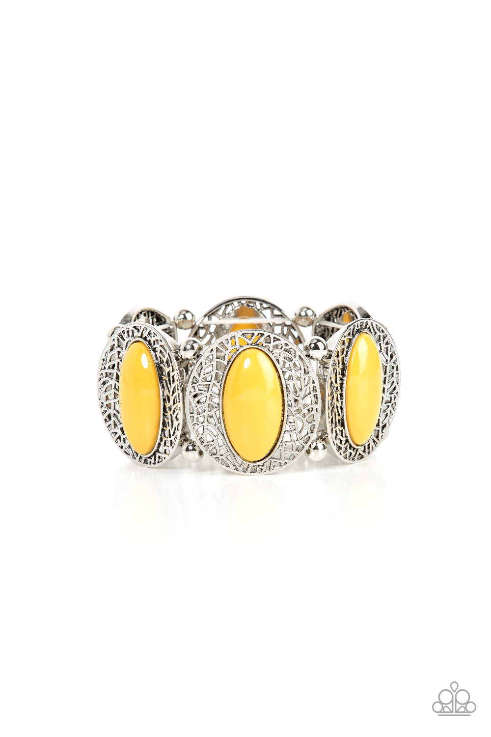 Paparazzi Accessories - Eastern Escapade - Yellow Bracelet