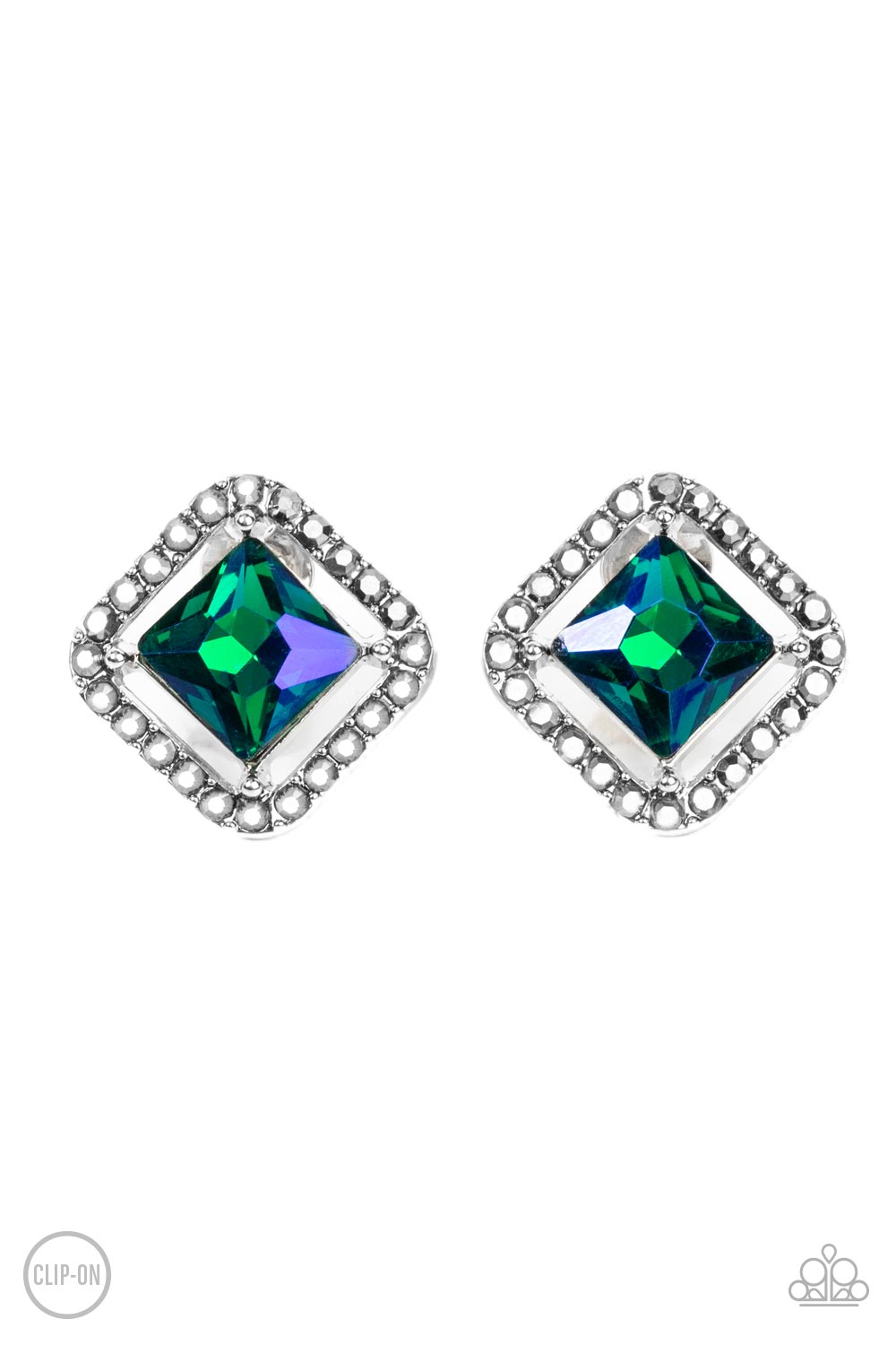 Paparazzi Accessories - Cosmic Catwalk E33 - Green Earrings