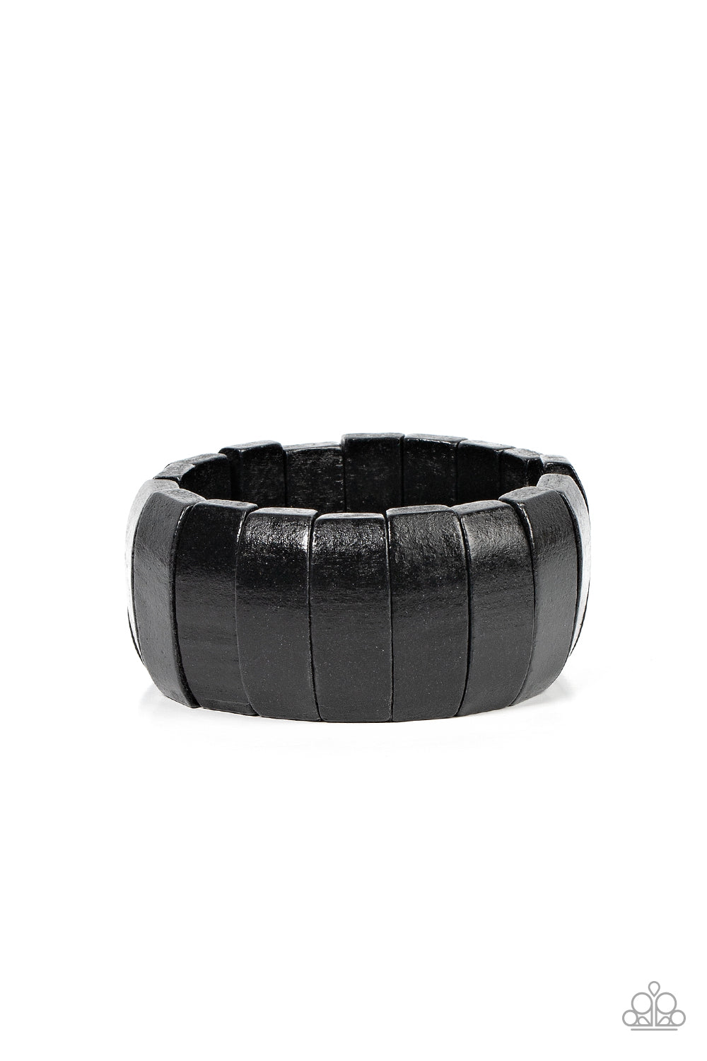 Paparazzi Accessories - Island Grind - Black Wood Bracelet