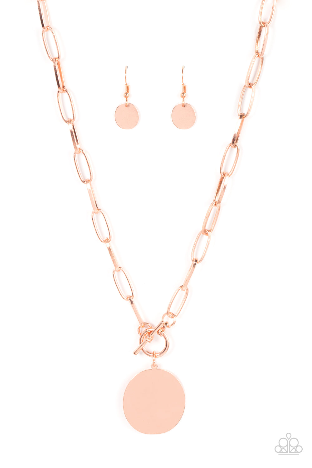 Paparazzi Accessories - Tag Out - Copper Necklace