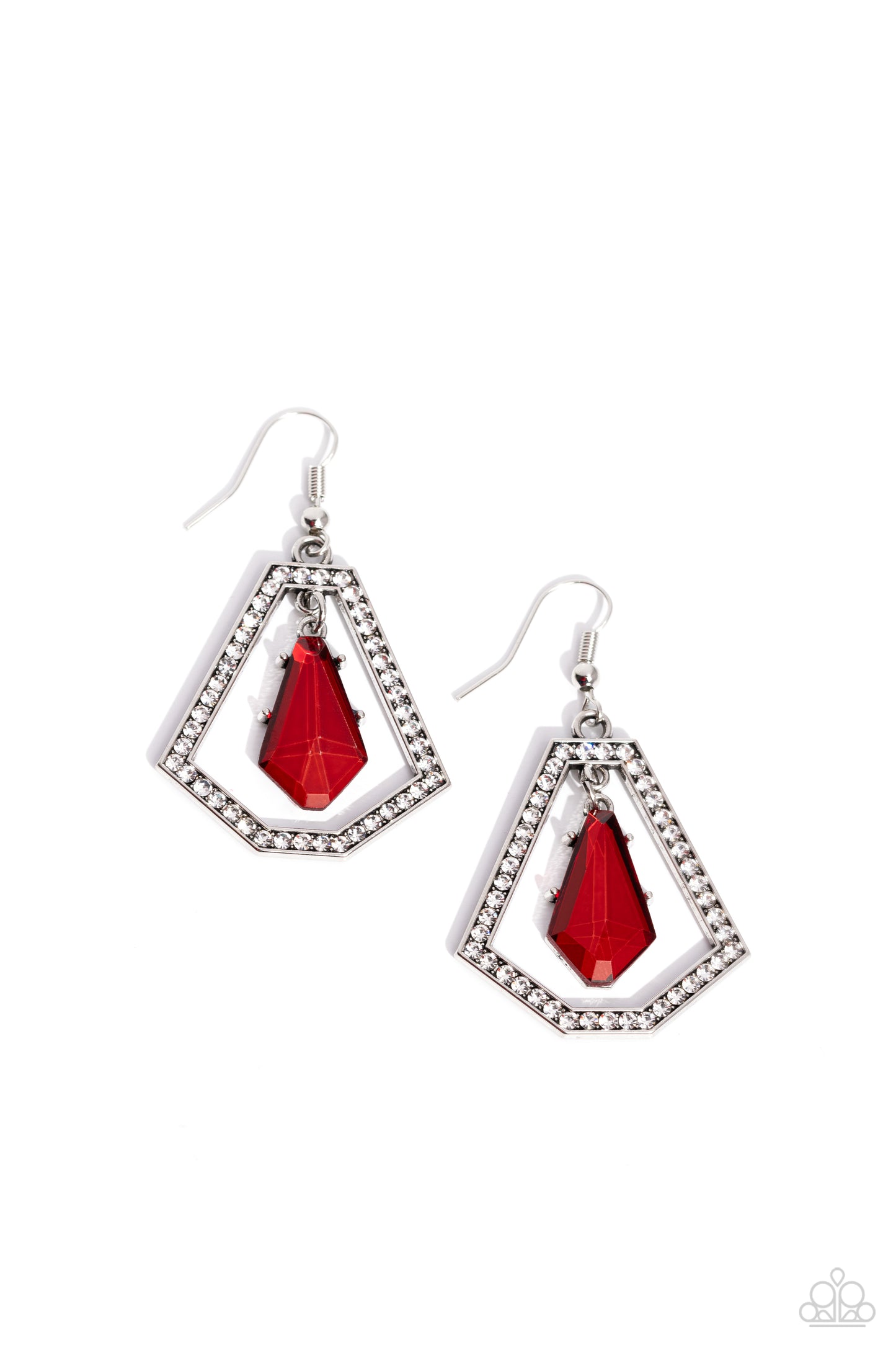 Paparazzi Accessories - Poshly Photogenic - Red Earrings