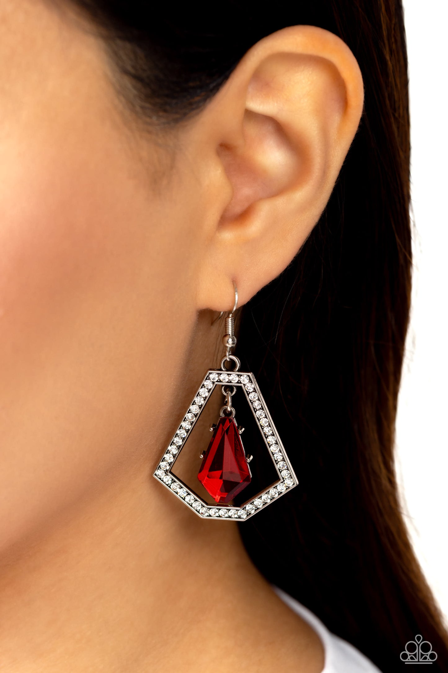 Paparazzi Accessories - Poshly Photogenic - Red Earrings