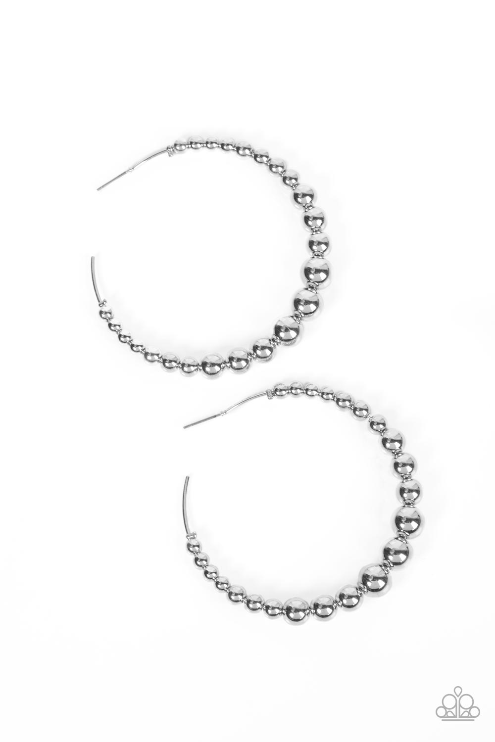 Paparazzi Accessories - Show Off Your Curves E9 - Silver Earrings