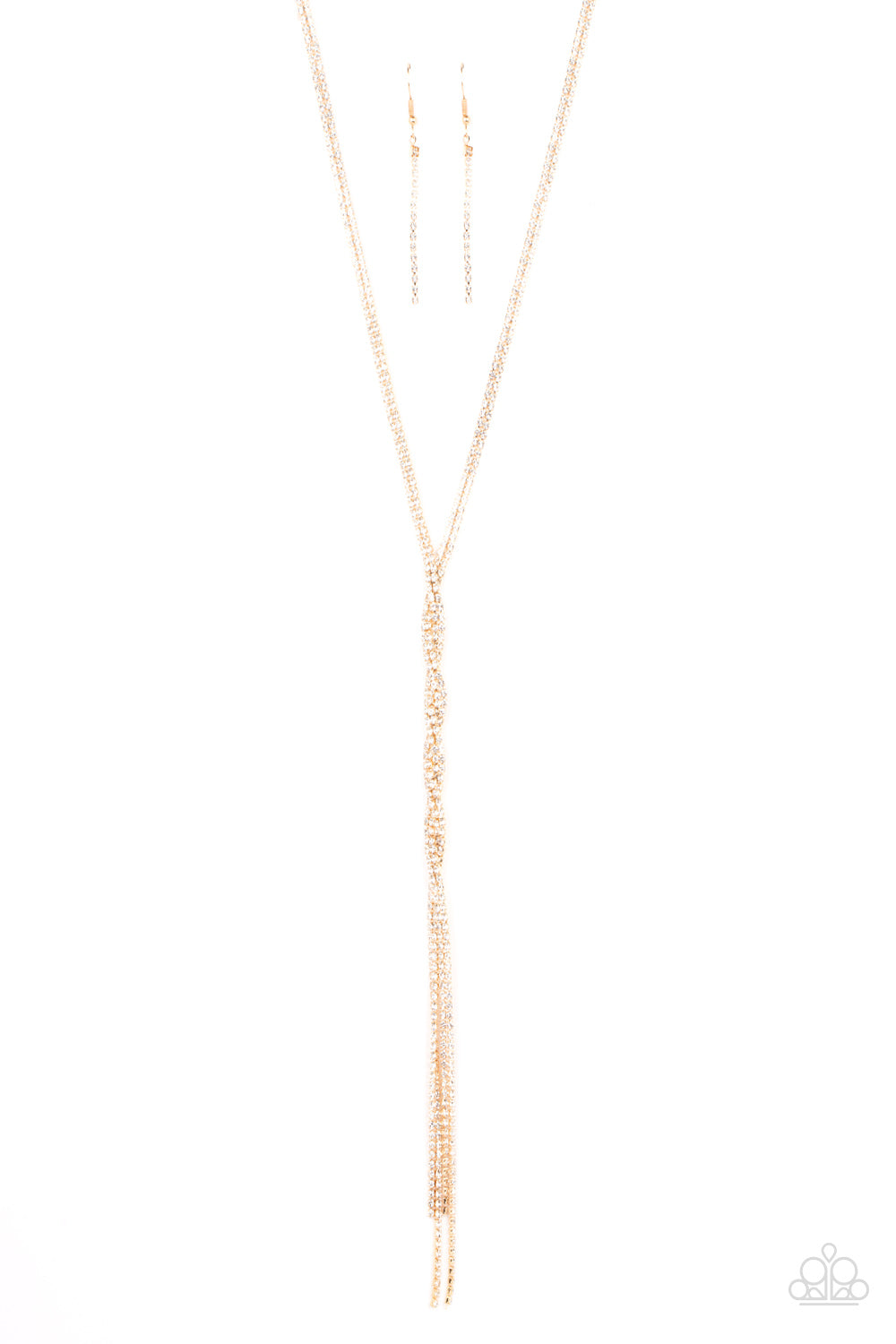 Paparazzi Accessories - Impressively Icy N40  - Gold Necklace