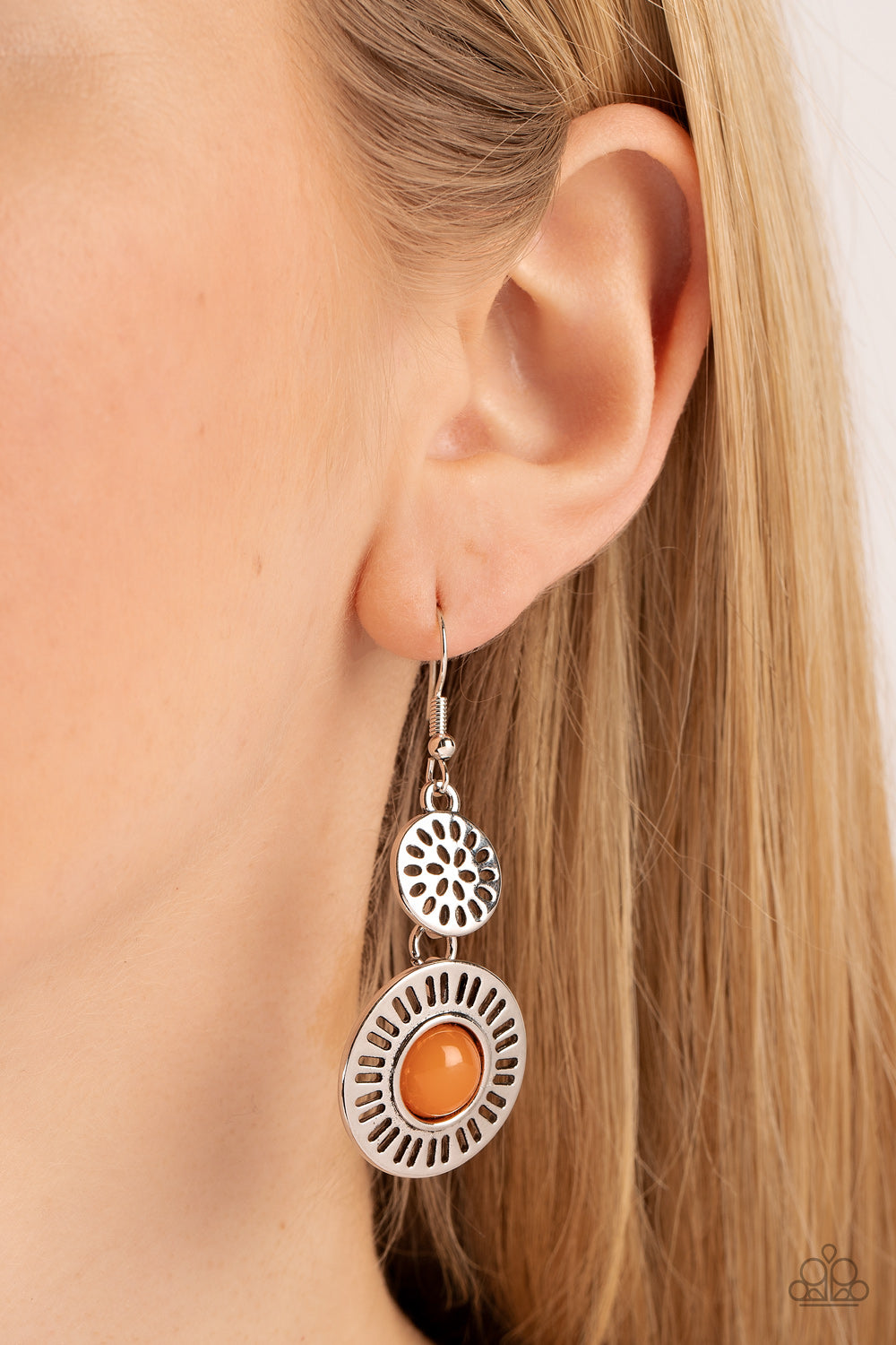 Paparazzi Accessories - Ocean Orchard E15 - Orange Earrings