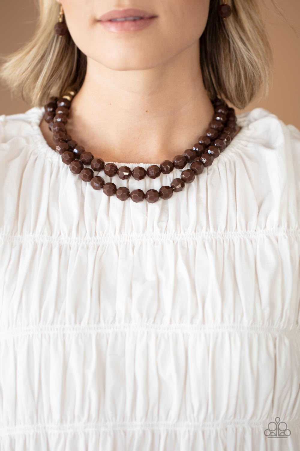 Paparazzi Accessories - Greco Getaway - Brown Necklace